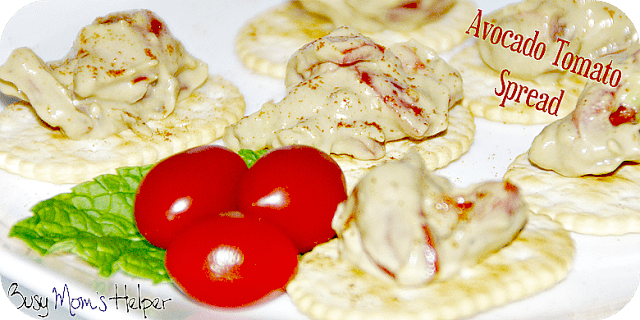 Avocado Tomato Spread / Busy Mom's Helper