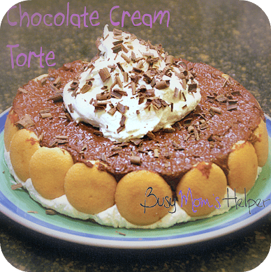 Chocolate Cream Torte / Busy Mom's Helper
