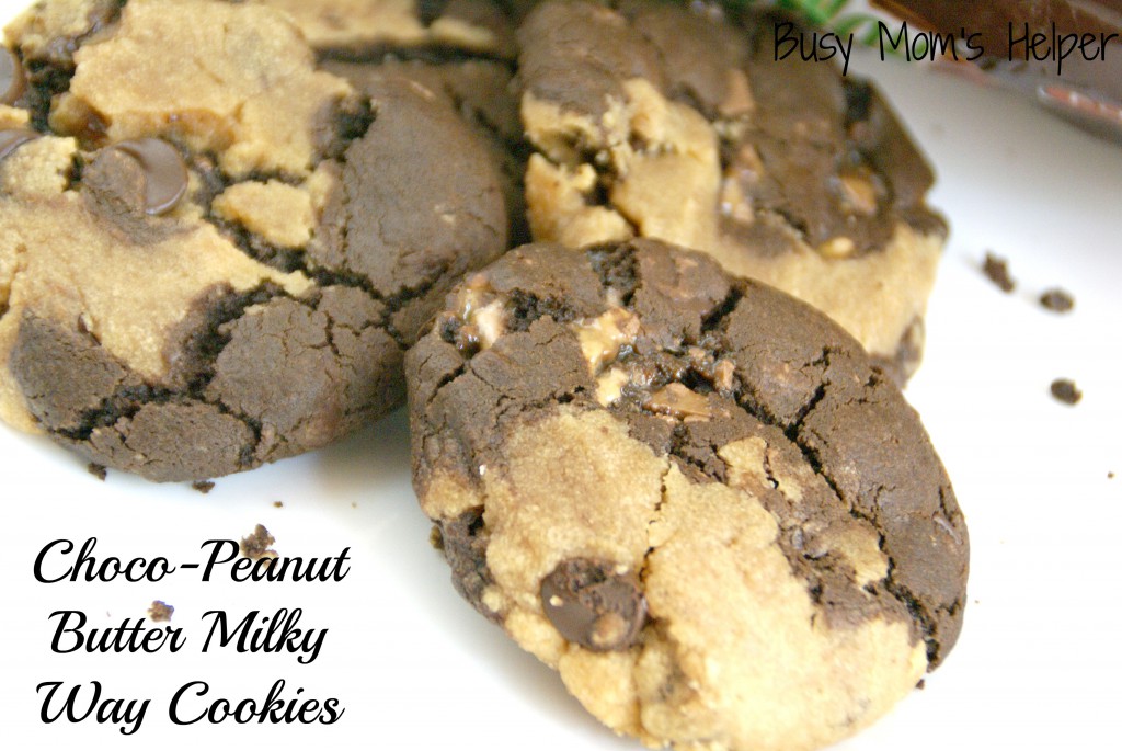 Choco-Peanut Butter Milky Way Cookies / Busy Mom's Helper