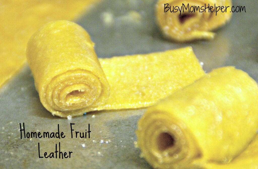 Homemade Fruit Leather / Busy Mom's Helper