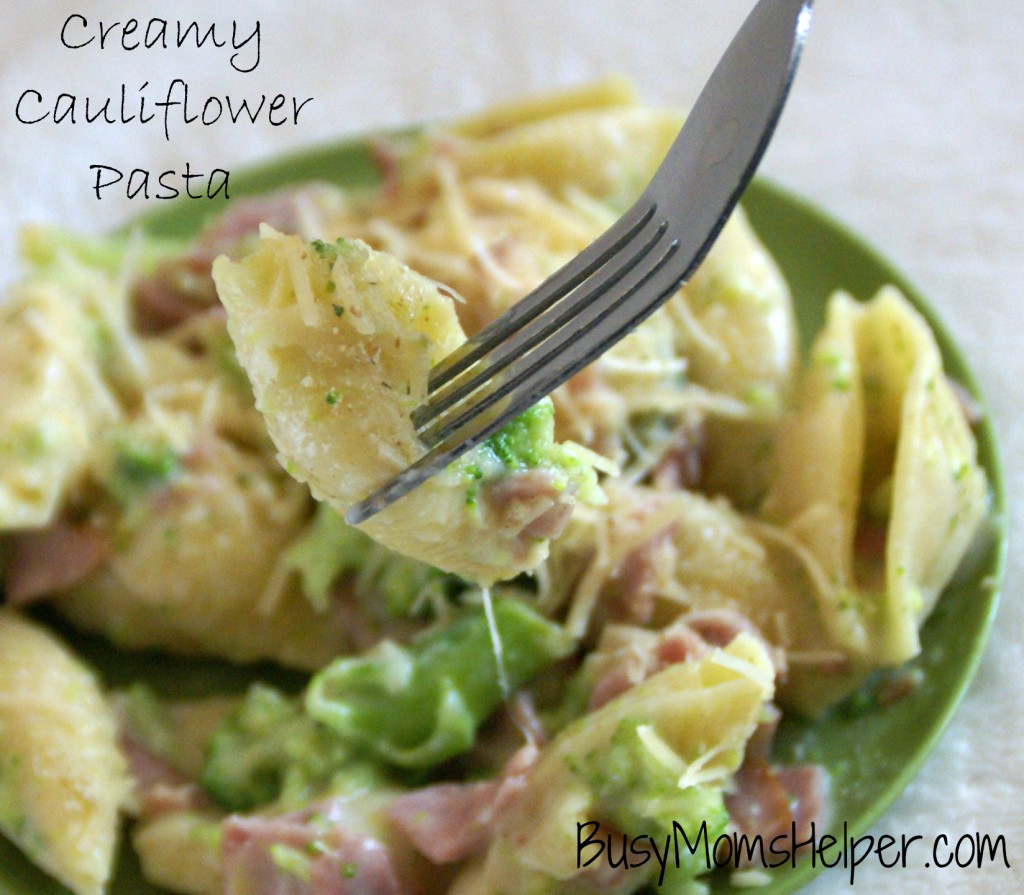 Creamy Cauliflower Pasta / Busy Mom's Helper