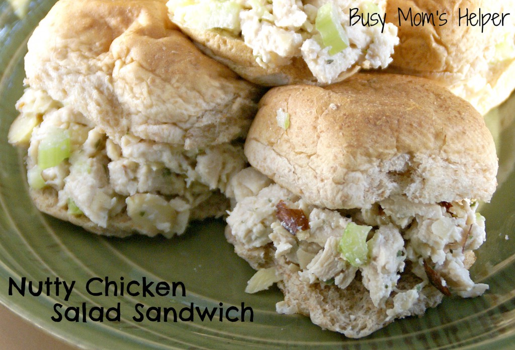 Nutty Chicken Salad Sandwich / Busy Mom's Helper
