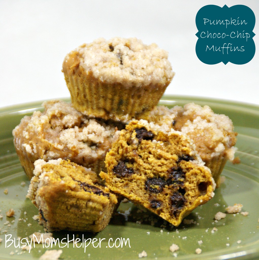 Pumpkin Choco-Chip Muffins / Busy Mom's Helper
