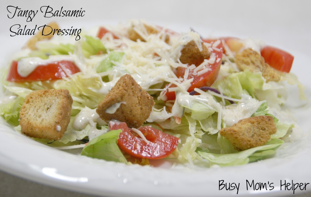 Tangy Balsamic Salad Dressing / Busy Mom's Helper
