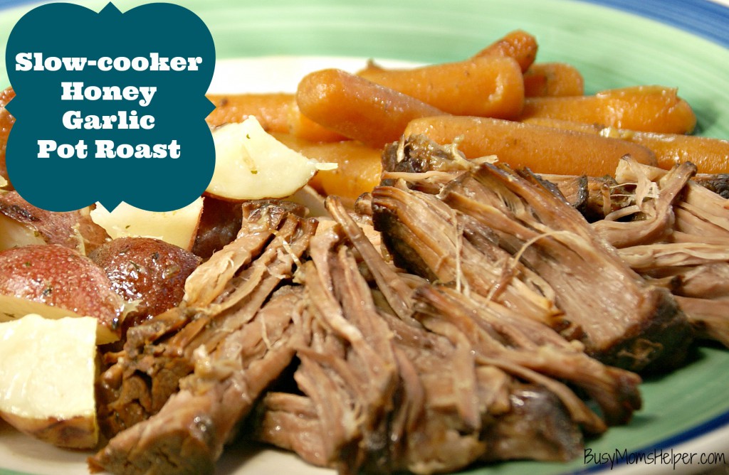 Slow-cooker Honey Garlic Pot Roast / Busy Mom's Helper