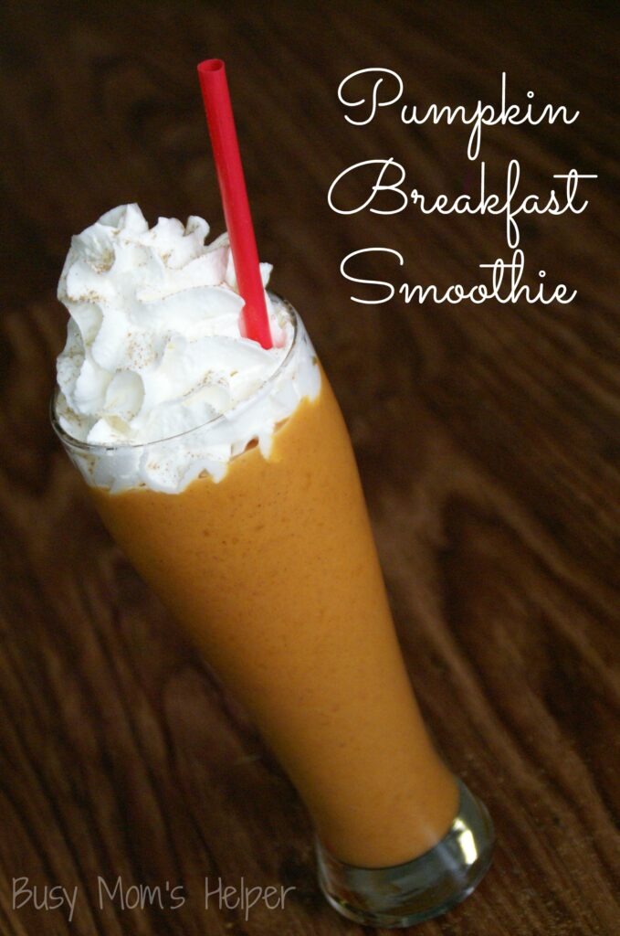 Pumpkin Breakfast Smoothie / Busy Mom's Helper