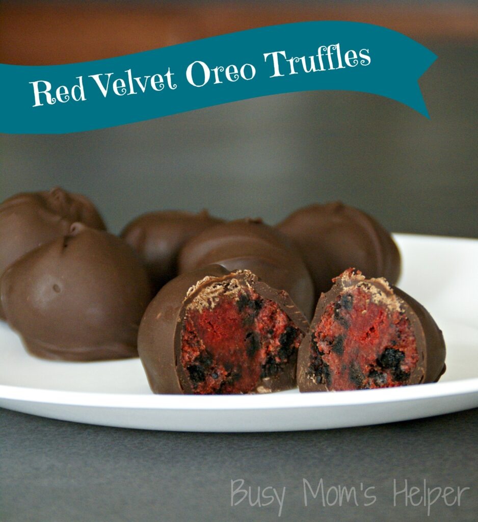 Red Velvet Oreo Truffles / Busy Mom's Helper