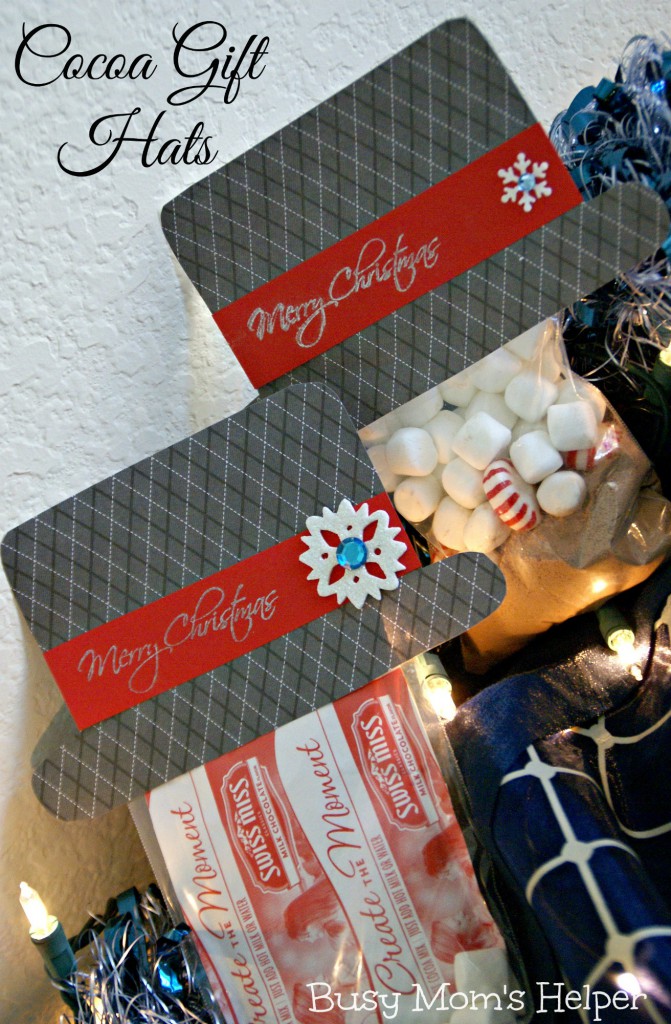 Cocoa Gift Hat with Free Printable Pattern / Busy Mom's Helper