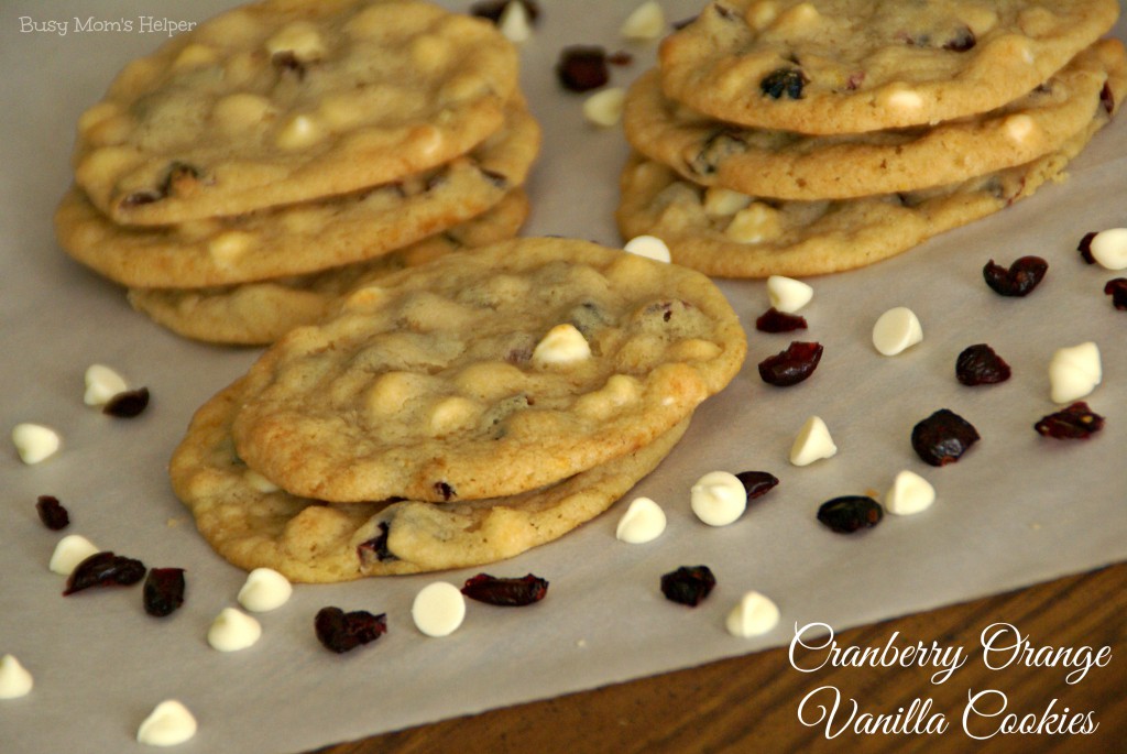 Cranberry Orange Vanilla Cookies / Busy Mom's Helper