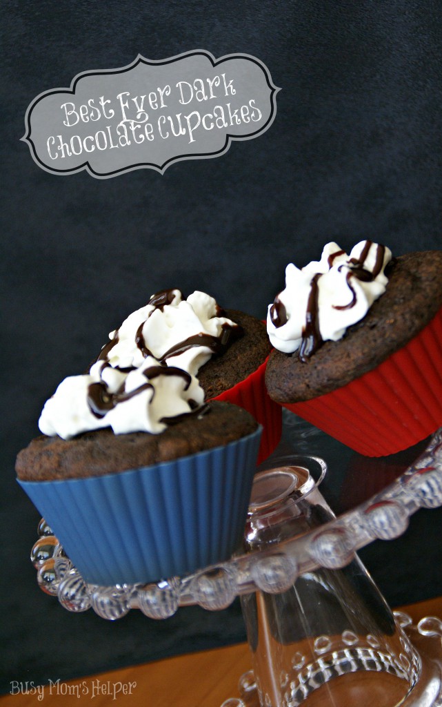 Best Ever Dark Chocolate Cupcakes / Busy Mom's Helper