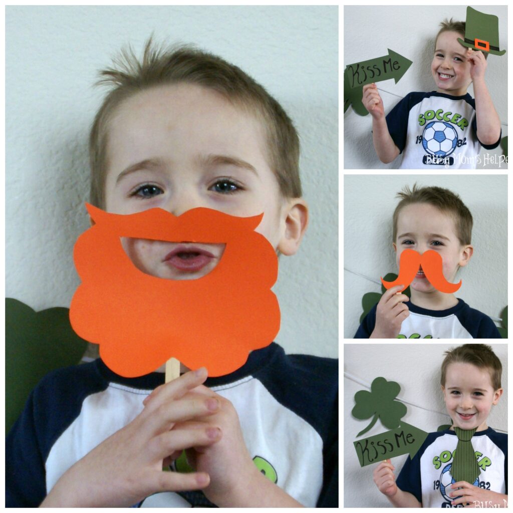 Free Printable St. Patties Day Photo Booth Props / Busy Mom's Helper