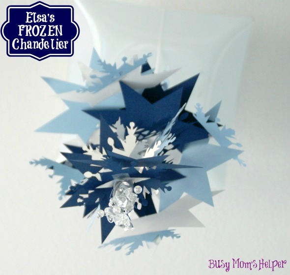 Elsa Frozen Chandelier / by www.BusyMomsHelper.com #Frozen #Elsa #DIY