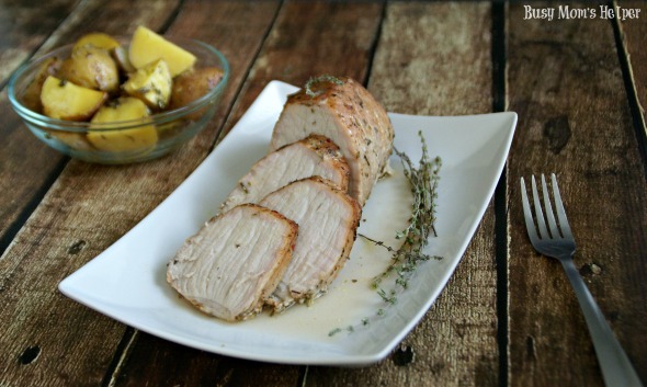 Hubby's Favorite Marinated Pork Loin with Seasoned Potatoes / by Busy Mom's Helper #PutPorkontheMenu #pmedia #ad #recipe