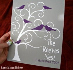 Family Nest Frame Art + HUGE Silhouette Sale / by Busy Mom' s Helper #silhouette #homedecor