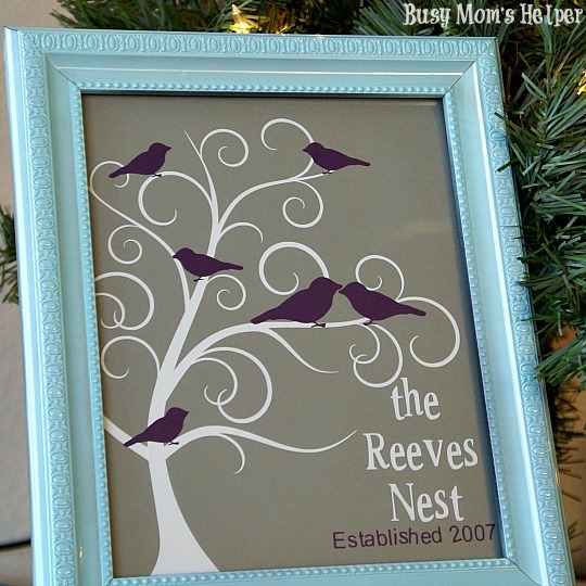 Family Nest Frame Art + HUGE Silhouette Sale / by Busy Mom' s Helper #silhouette #homedecor