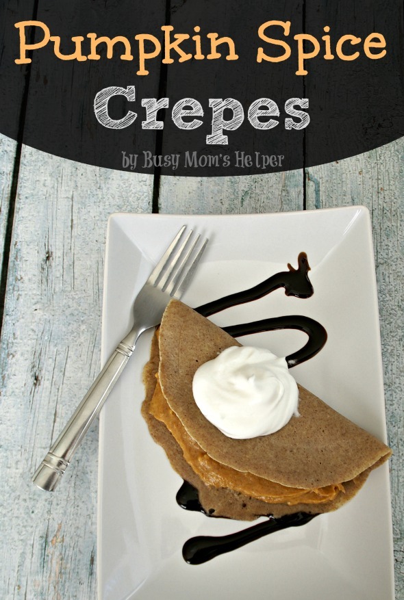 Pumpkin Spice Crepes / by Busy Mom's Helper #pumpkin #breakfast #dessert