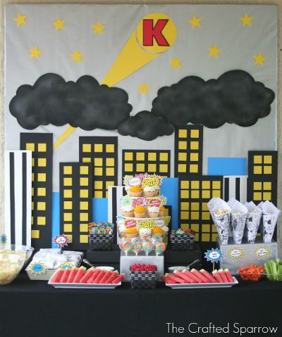 Superhero Birthday Party / by The Crafted Sparrow / Round up by Busy Mom's Helper