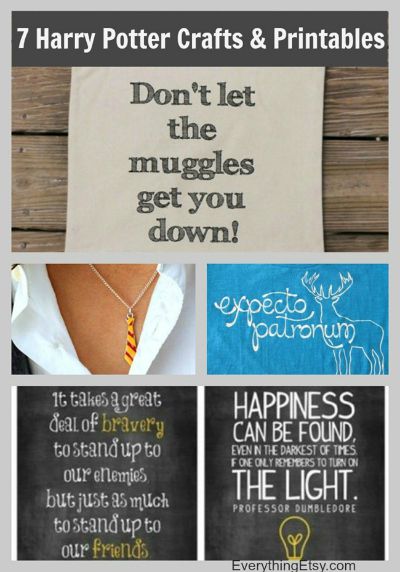 7 Harry Potter Craft Ideas & Printables / from Everything Etsy