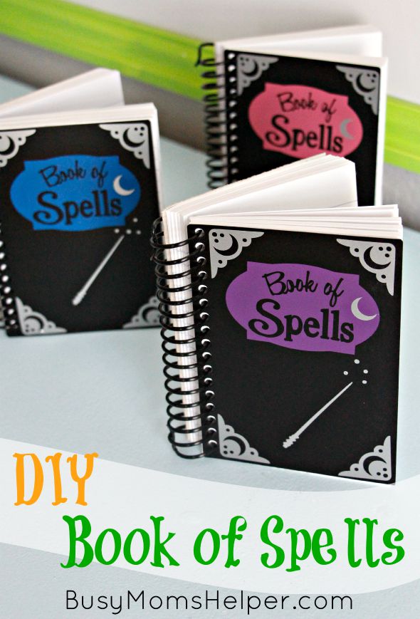 DIY Book of Spells / Harry Potter / Wizards / Magic / Halloween Craft Lightning / by Busy Mom's Helper