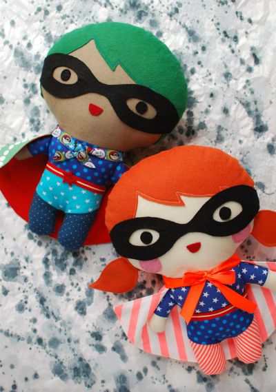 Make your own Superhero Soft Toy / by Tuts+ / Round up by Busy Mom's Helper
