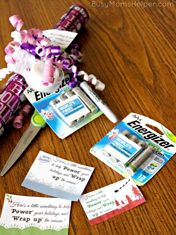 Holiday Survival Kit Gift Idea with Free Printables / by BusyMomsHelper.com #PowerYourHoliday #ad