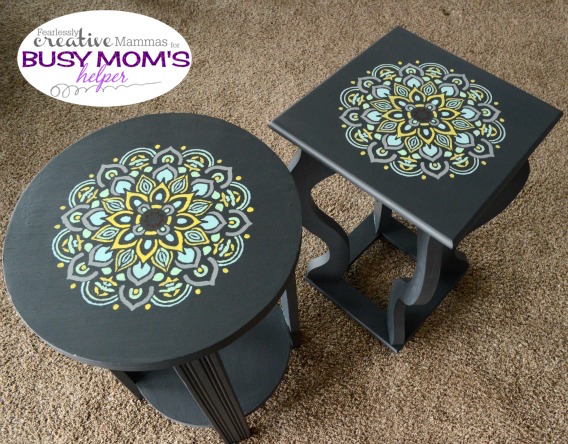 Stenciled Tables