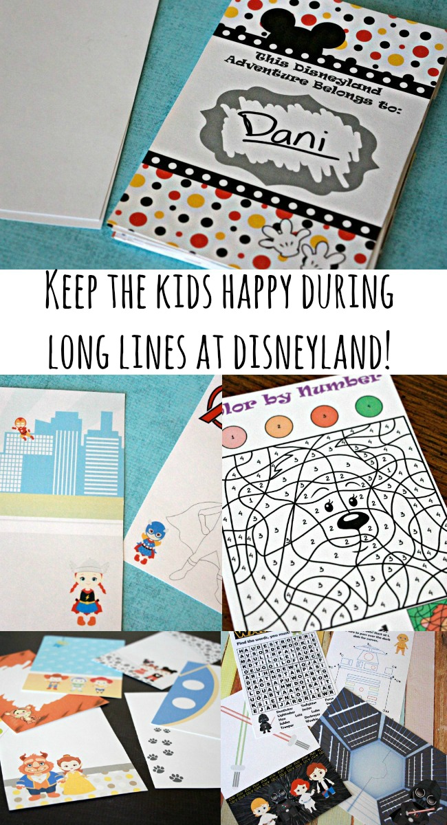 No more boring lines at Disneyland - grab our 2016 'Unofficial' Disneyland Activity & Autograph book to keep the kids happily entertained!