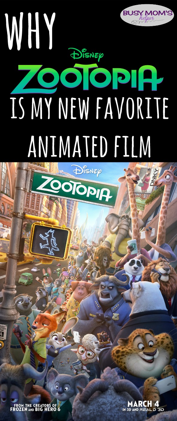 Why Zootopia is my new favorite animated film / review by BusyMomsHelper.com / Disney's Zootopia is hilarious for parents & kids alike!