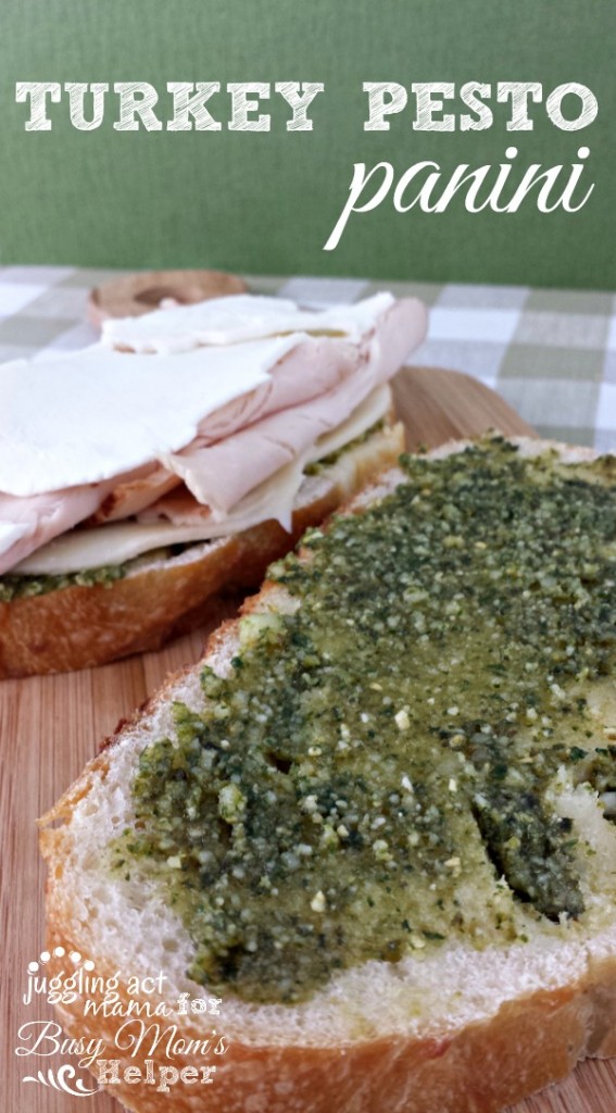 Homemade Basil Pesto gives this Turkey Pesto Panini big flavor