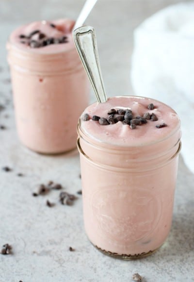 Creamy watermelon coconut milkshake