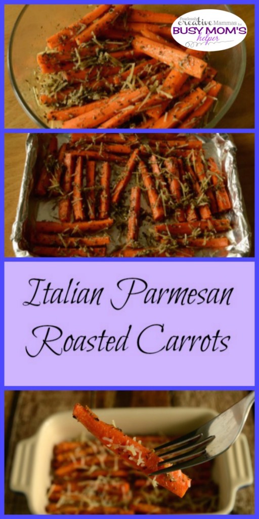 Italian Parmesan Roasted Carrots