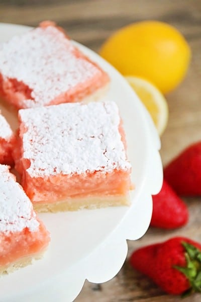 strawberry lemonade bars 