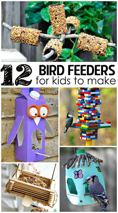 12 bird feeders for kids to make