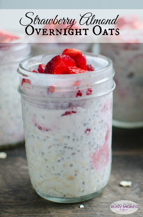 strawberry almond overnight oats