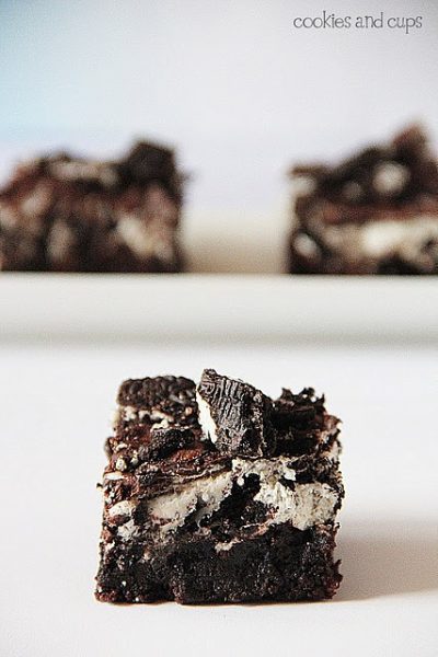dreamy oreo brownies