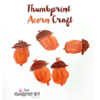 Thumbprint-Acorn-Craft-for-kids