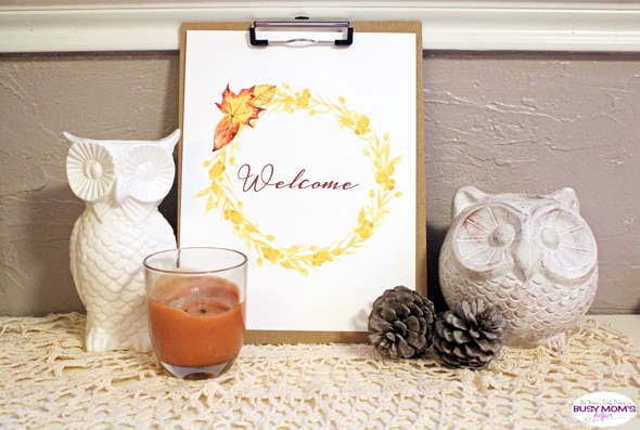 Welcome fall printable wreath