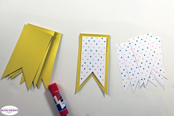 Printable spring banner layers