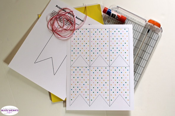 Printable spring banner supplies