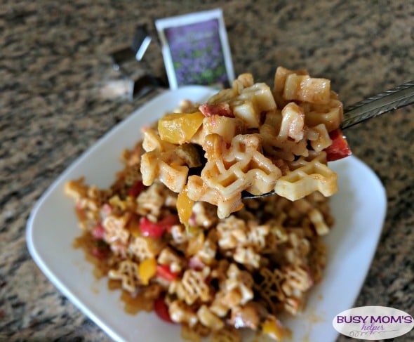 Fajita Pasta Casserole #AD #HowdySkinner A delicious and easy-to-make pasta recipe perfect for a busy weeknight meal that pleases the whole family!