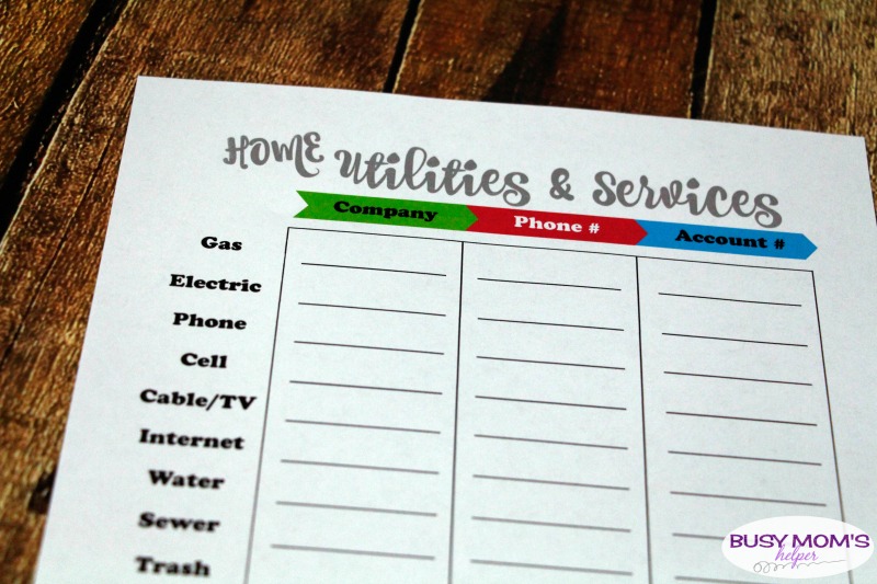 Family Home Binder Printables - keep all your family's important information in one, simple place with this helpful printable pack perfect for busy moms! There's pages for emergency contacts & plans, birthdays, medical and school information, budgets, weekly tasks and to do lists, menu and shopping lists, babysitter sheet & more! #printable #homebinder #familybinder #busymoms #homemanagement