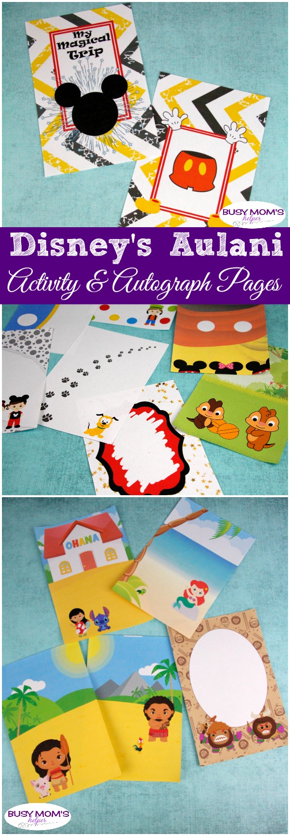 Printable Disney Aulani Activity & Autograph Pages #disney #disneyaulani #aulani #autographpages #printable #disneyactivities #disneyautograph #kids #travel #familytravel